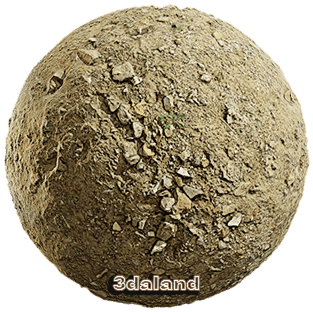 دانلود تکسچر زمین سنگریزهای طبیعی | Gravel Ground Texture PBR 4K